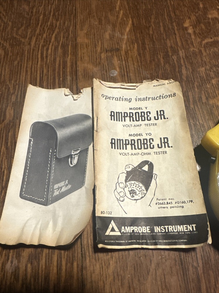 Amprobe Jr Clamp Test Meter Vintage Kit