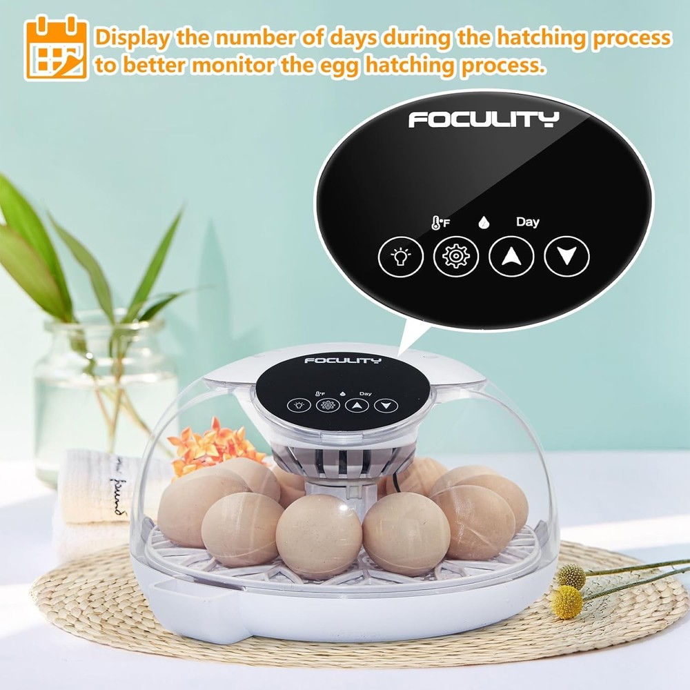 Automatic Egg Incubator Small Poultry Duck Hatcher Smart Turning Hatching Eggs