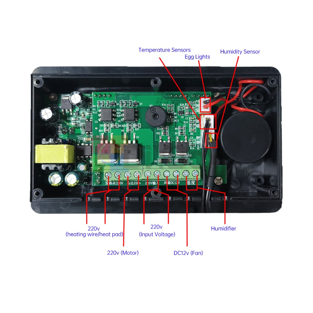 Multi-functional Automatic Egg Turning Smart Incubation Thermostat AC 110-220V