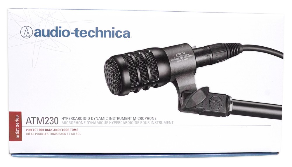 Audio Technica ATM230 Hypercardioid Dynamic Instrument Microphone Drum Mic+Mount