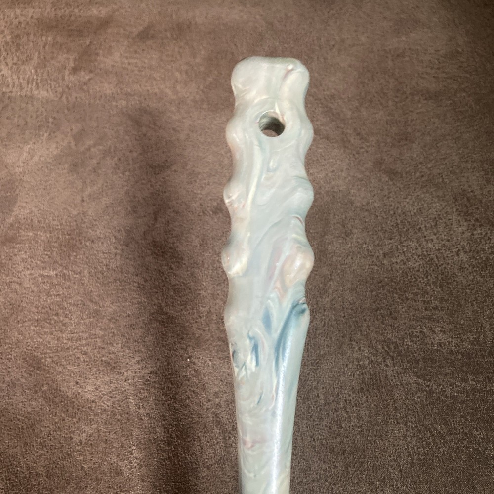Vintage Melamine Meat Tenderizer Mallet W Marbled Handle