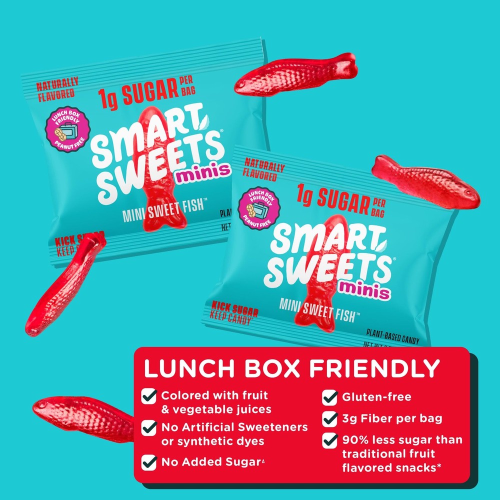 Smart Sweets Mini Sweet Fish Multipack, 6.24 Ounce