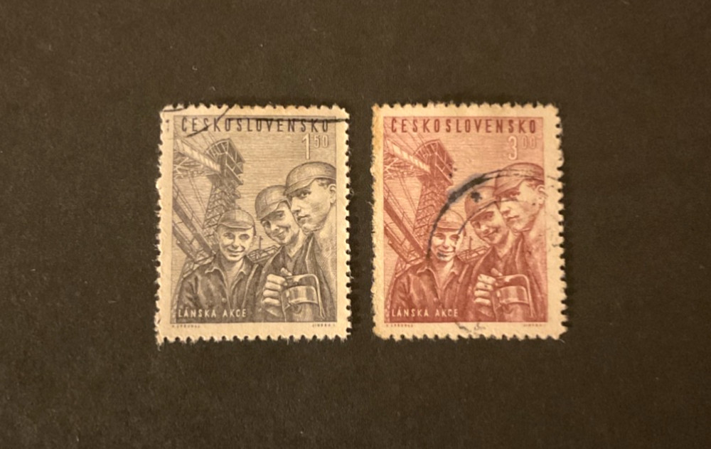 Stamps Czechoslovakia Scott #448-9 used