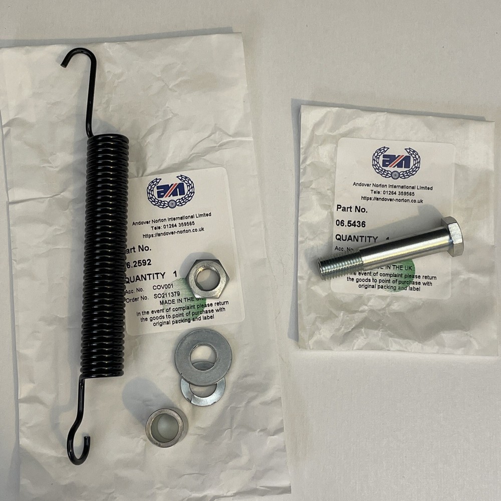 Norton Commando 750 850 Prop Side Stand Bolt Bushing Spring Kit 06-2592 06-2871