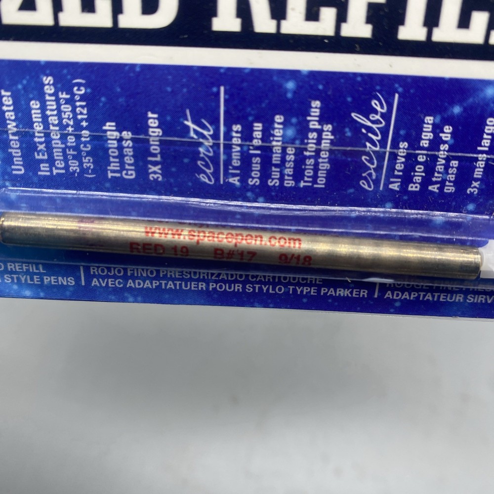 Fisher Space Pen SPR Series Red Ink / Fine Point Refill #SPR2F Pressurized