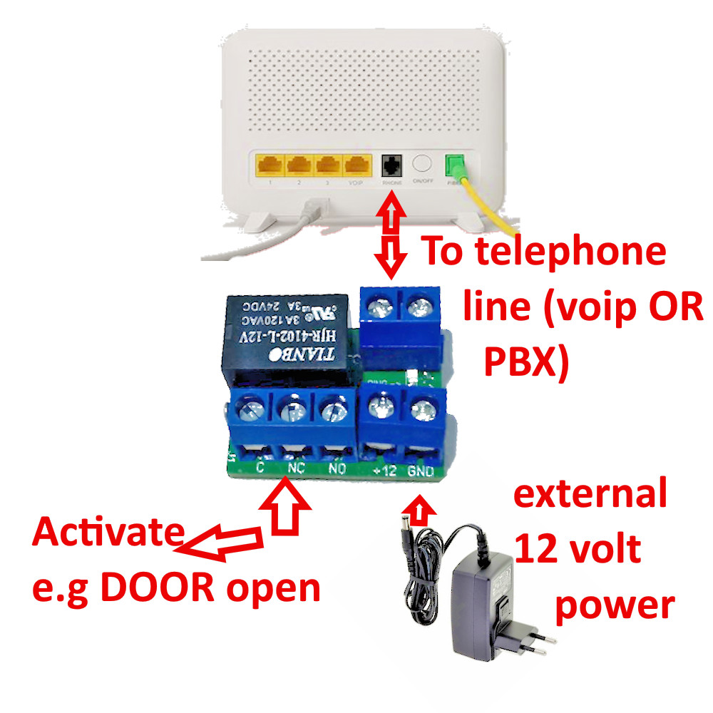 Telephone Line / PBX ring detector (relay ouput)