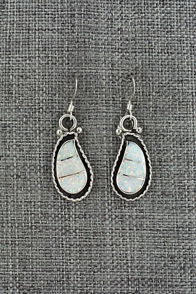 Opalite & Sterling Silver Earrings - Susie Lowsayatee