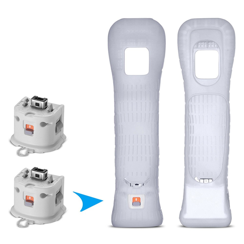 Motion Plus Adapter Sensor w/ Silicone Sleeve for Nintendo Wii Remote Controller