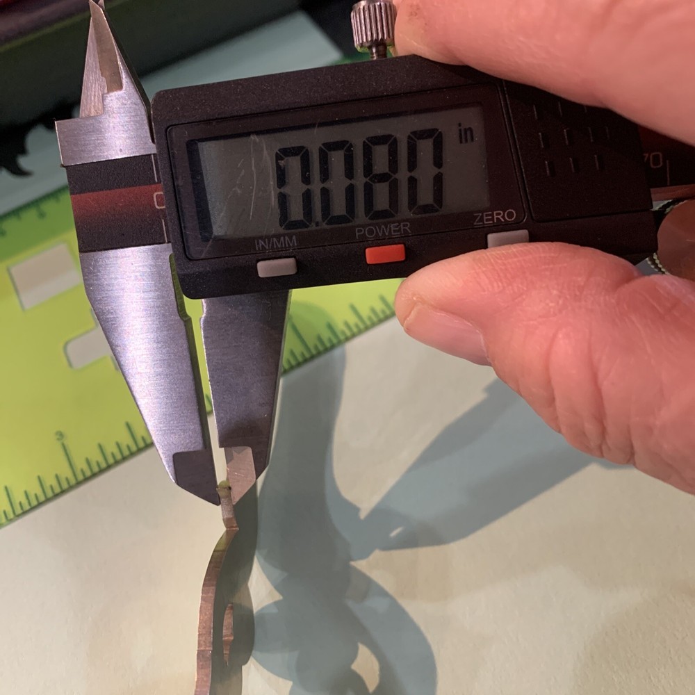 German Silver Inlay for Muzzle Loader 4.5"