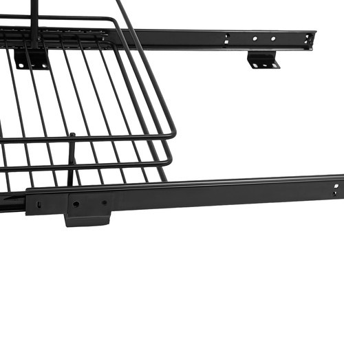2-Tier Pull-out Cabinet Storage Rack, Sliding Out Storage Rack Under Sink, Black
