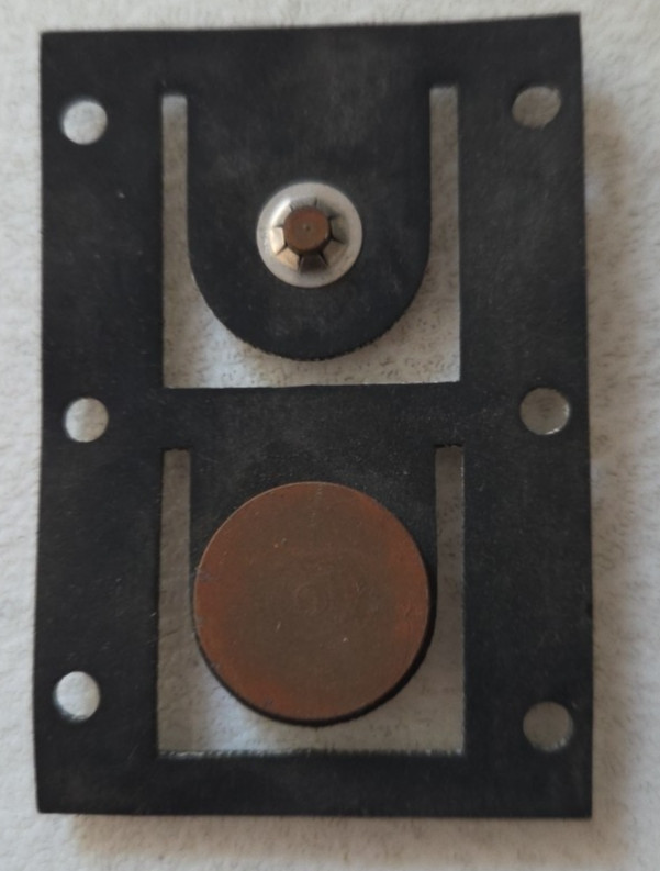 NEW-Jabsco 59127-7040 TOILET DOUBLE FLAP VALVE GASKET for 41250-0000, 59128-0000