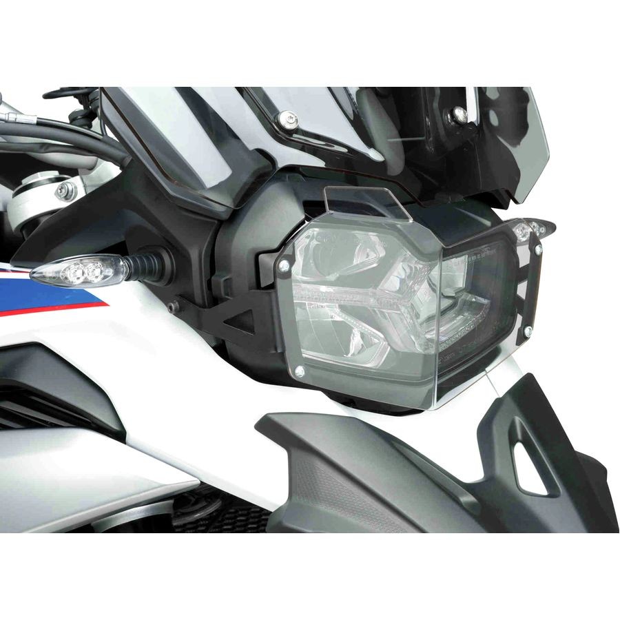 Puig Headlight Protector - Clear, Standard With Mount 9762W