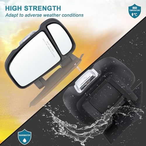 ight Passenger Side Mirror Compatible with 2014-2025am Promaster R 2Pins