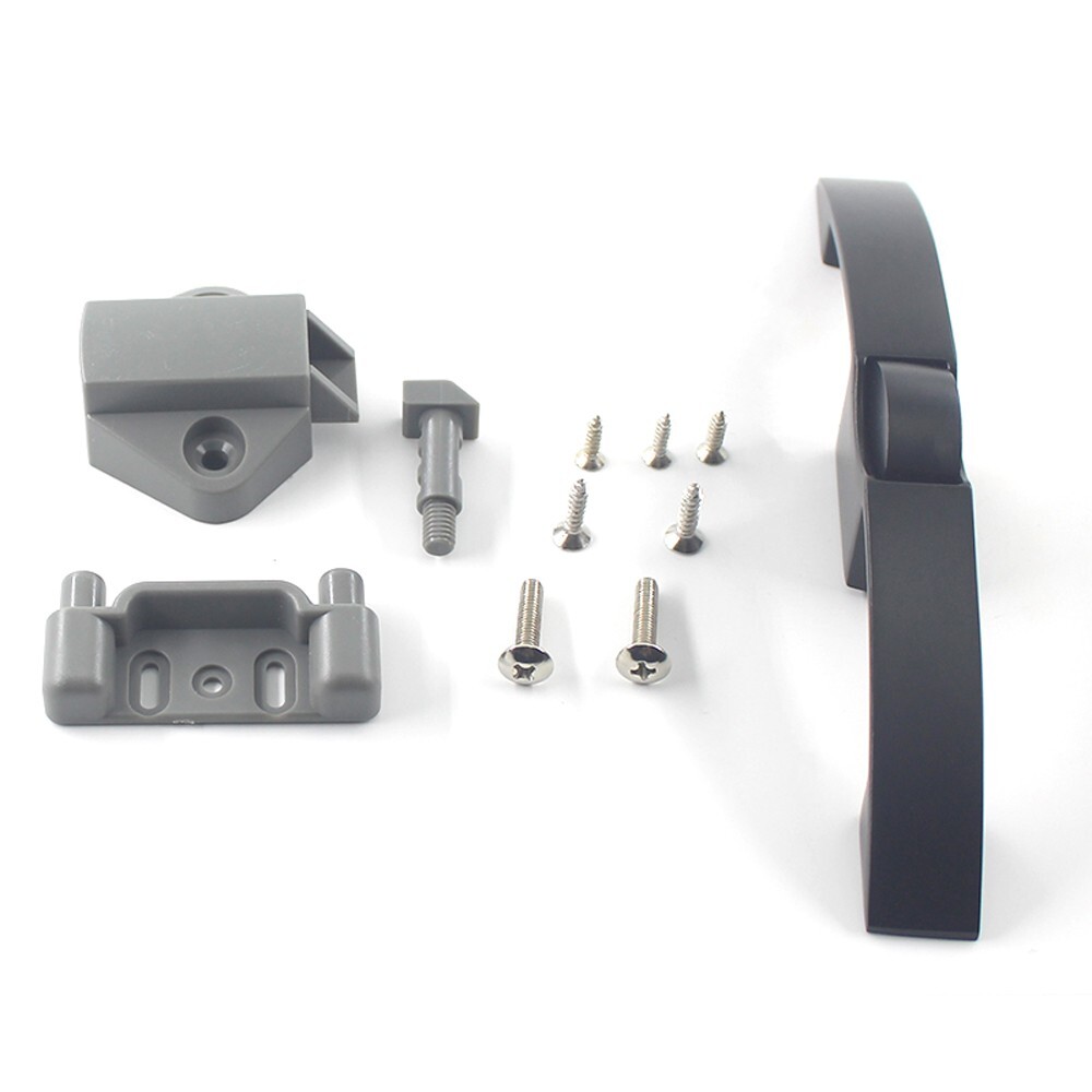 5 PCS Arc Push Button Pull Lock Handle For Caravan, RV, Cupboard Cabinet Drawer