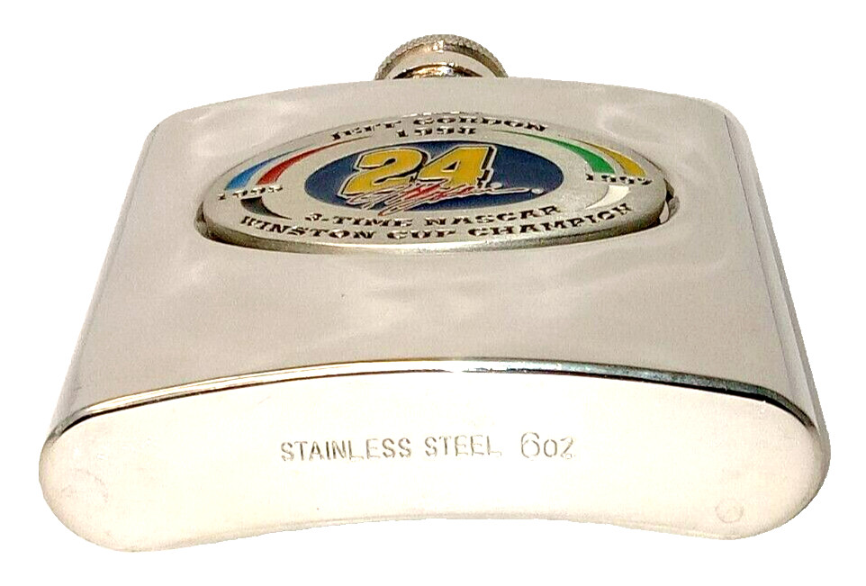 Jeff Gordon Flask 3 Time Nascar Winston Cup Champion #24