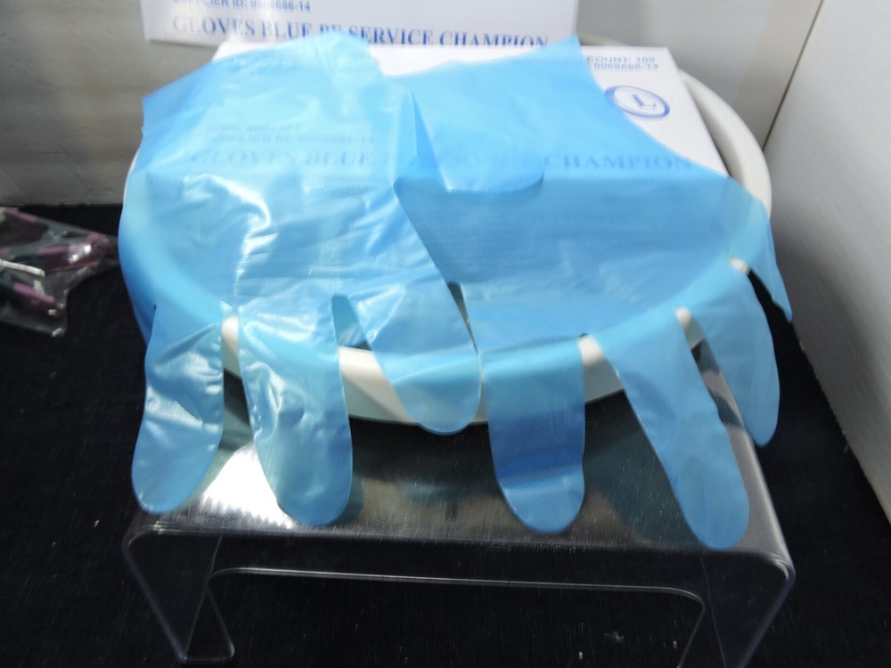 NBD blue gloves 2 boxes 100 each box size L