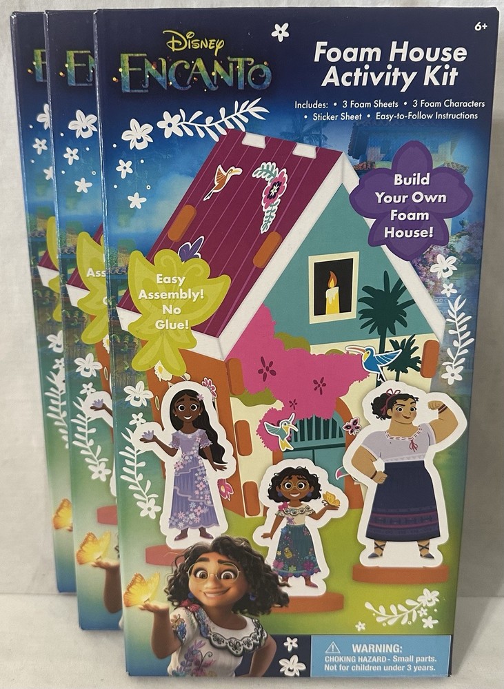 Three (3) Encanto Foam House Activity Kits