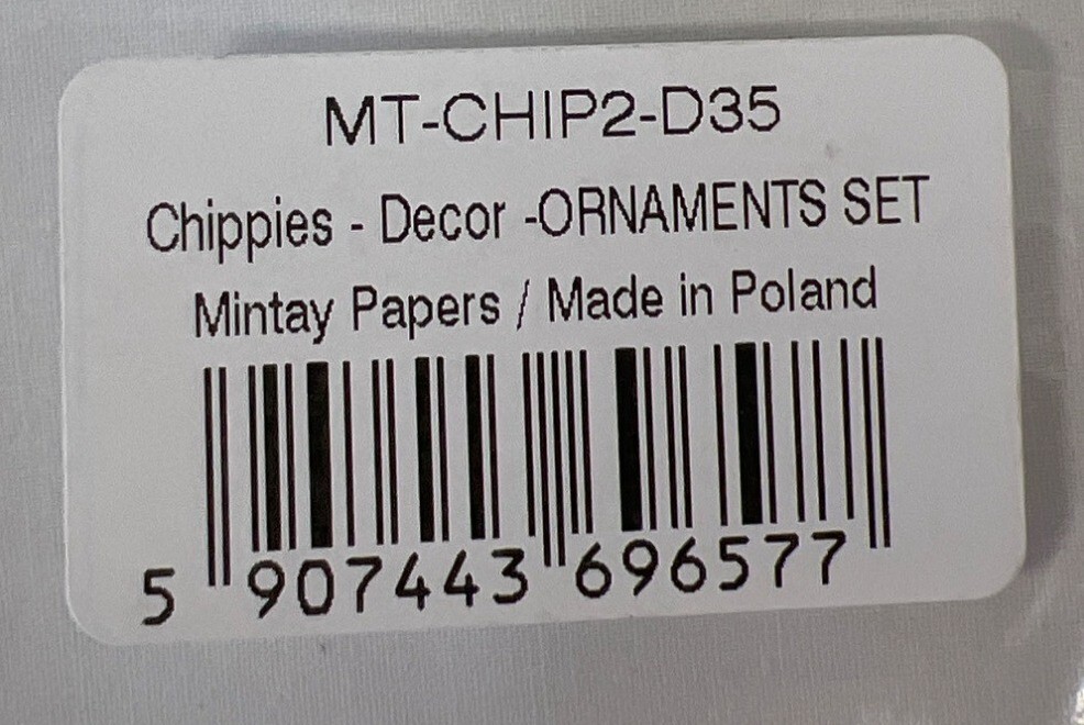 Mintay Chippies Chipboard Decor Elements Ornaments Set MT-CHIP2-D35 Christmas