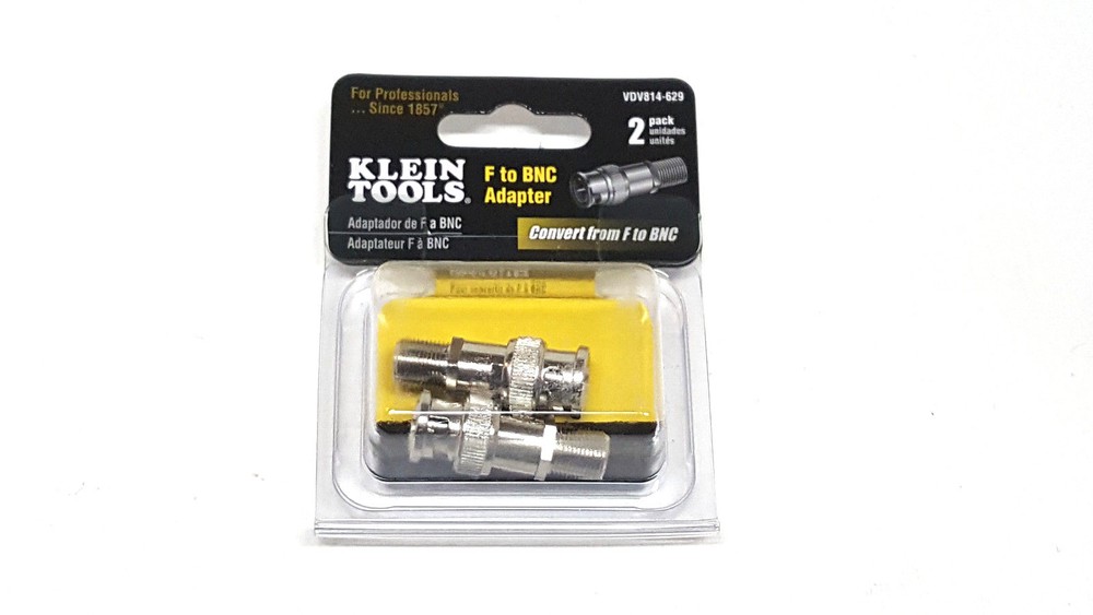 Klein Tools VDV814-629 F to BNC Adapter 2 Pack