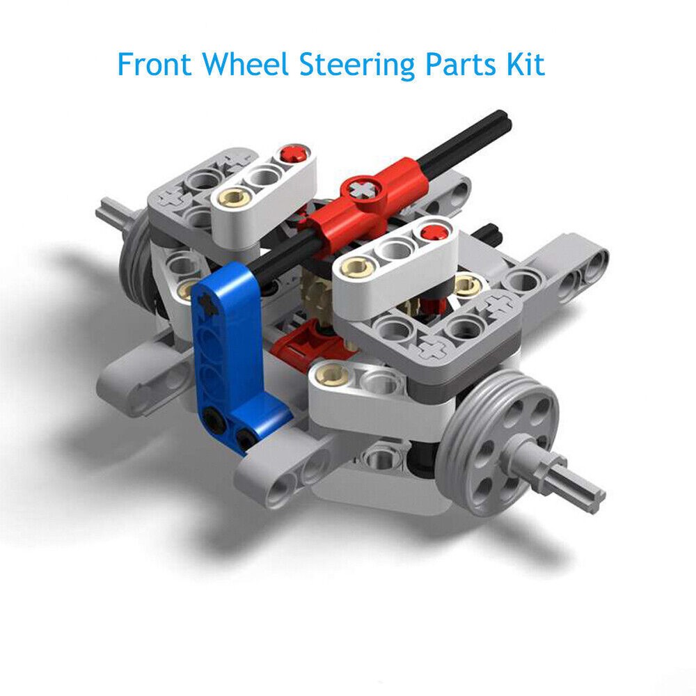 Front Wheel Steering Rear Wheel Differential MOC Model Technical Building Blocks