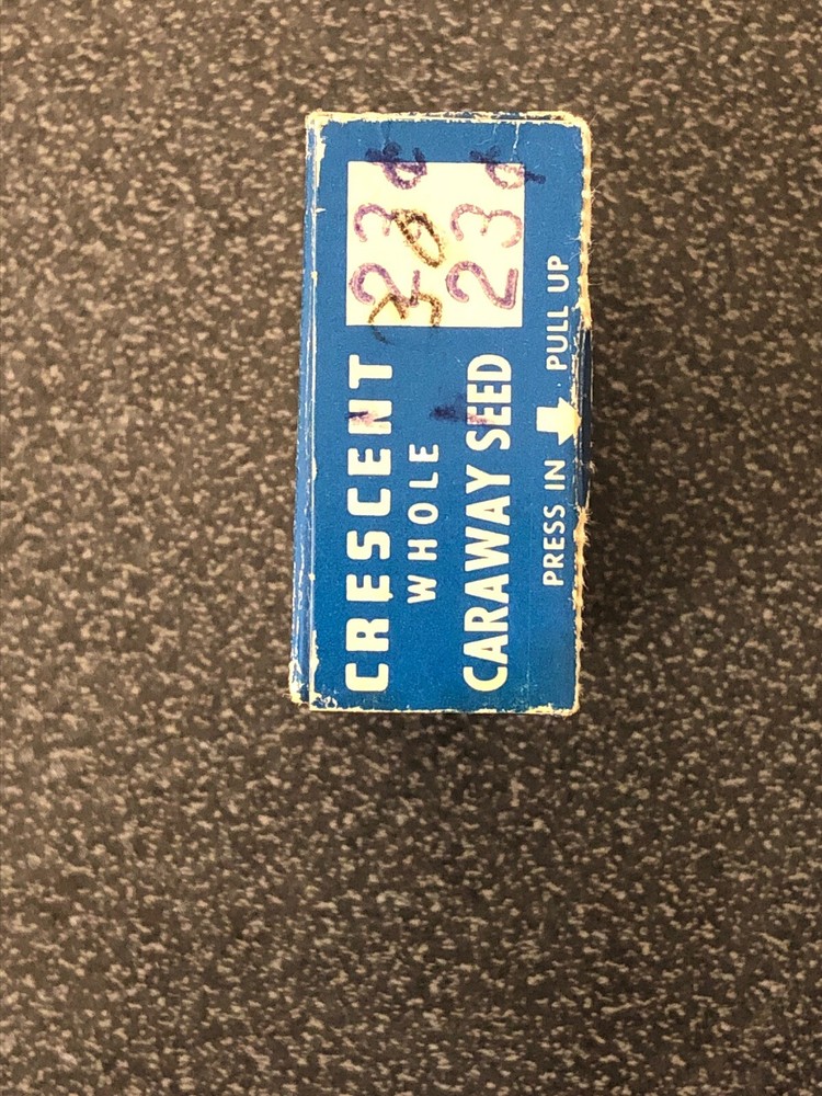 Crescent Whole Caraway Seed Spice Box 2 oz Blue