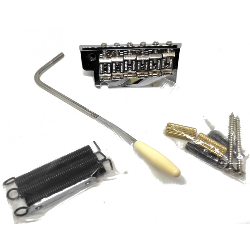 Fender® American standard Stratocaster Chrome Tremolo bridge assembly (two-point