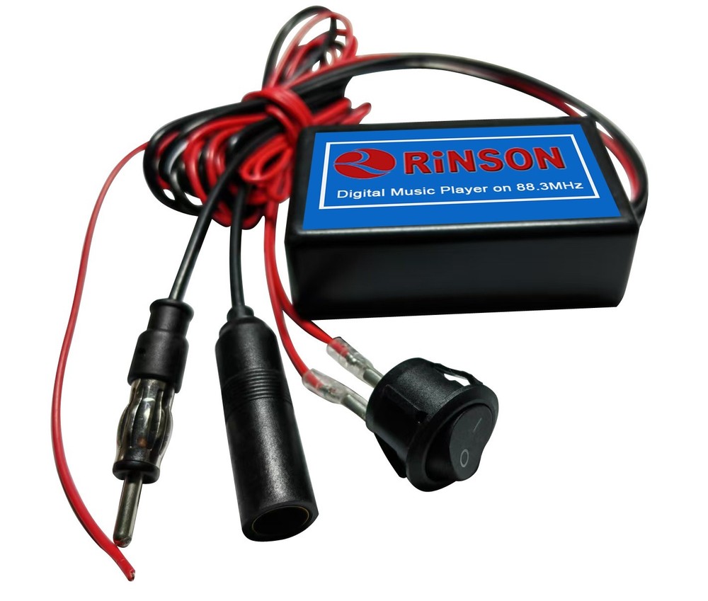 FM Modulator Wired With  Bluetooth Audio Input for OEM or Aftermarket Radios