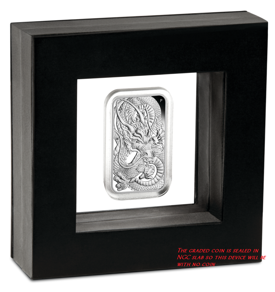 2021 Dragon 1oz PROOF Silver Rectangular $1 COIN NGC PF 70 FR Lunar Label