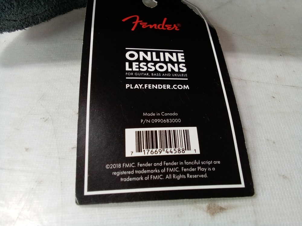 FENDER GUITAR STRAP MONOGRAMMED WHITE/BROWN/YELLOW 2 inch