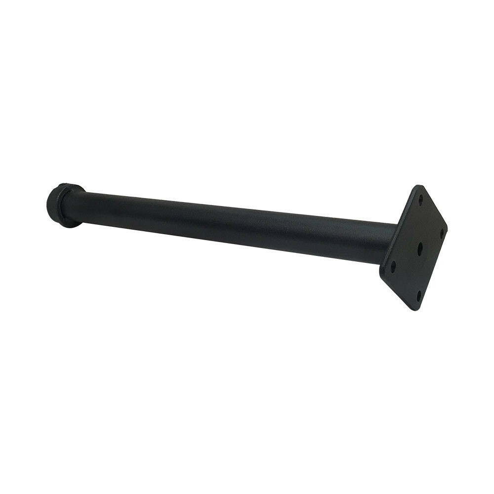 Shelf Support Pipe Style Faceout for Wall Mounted Pipeline Black 4 Pc 12''