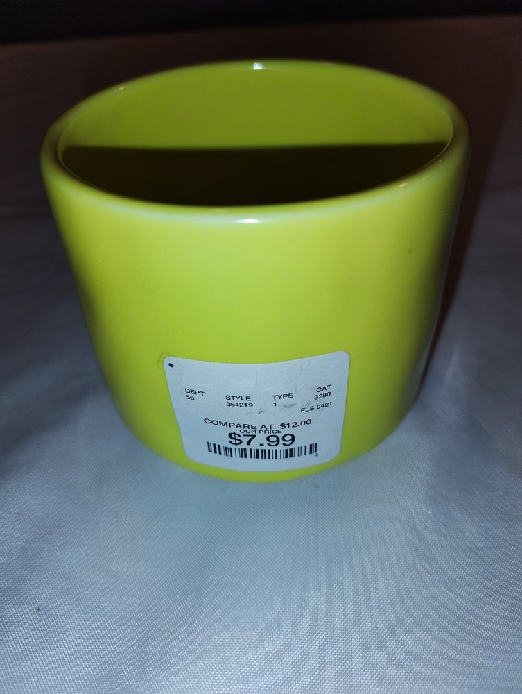Rae Dunn Grateful Small Planter Yellow Ceramic New