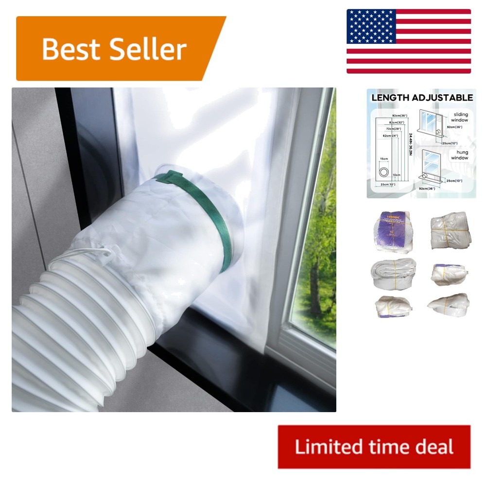 Ultimate 100% Sealing Effect Vent Kit for Portable ACs - Easy Install & Durable