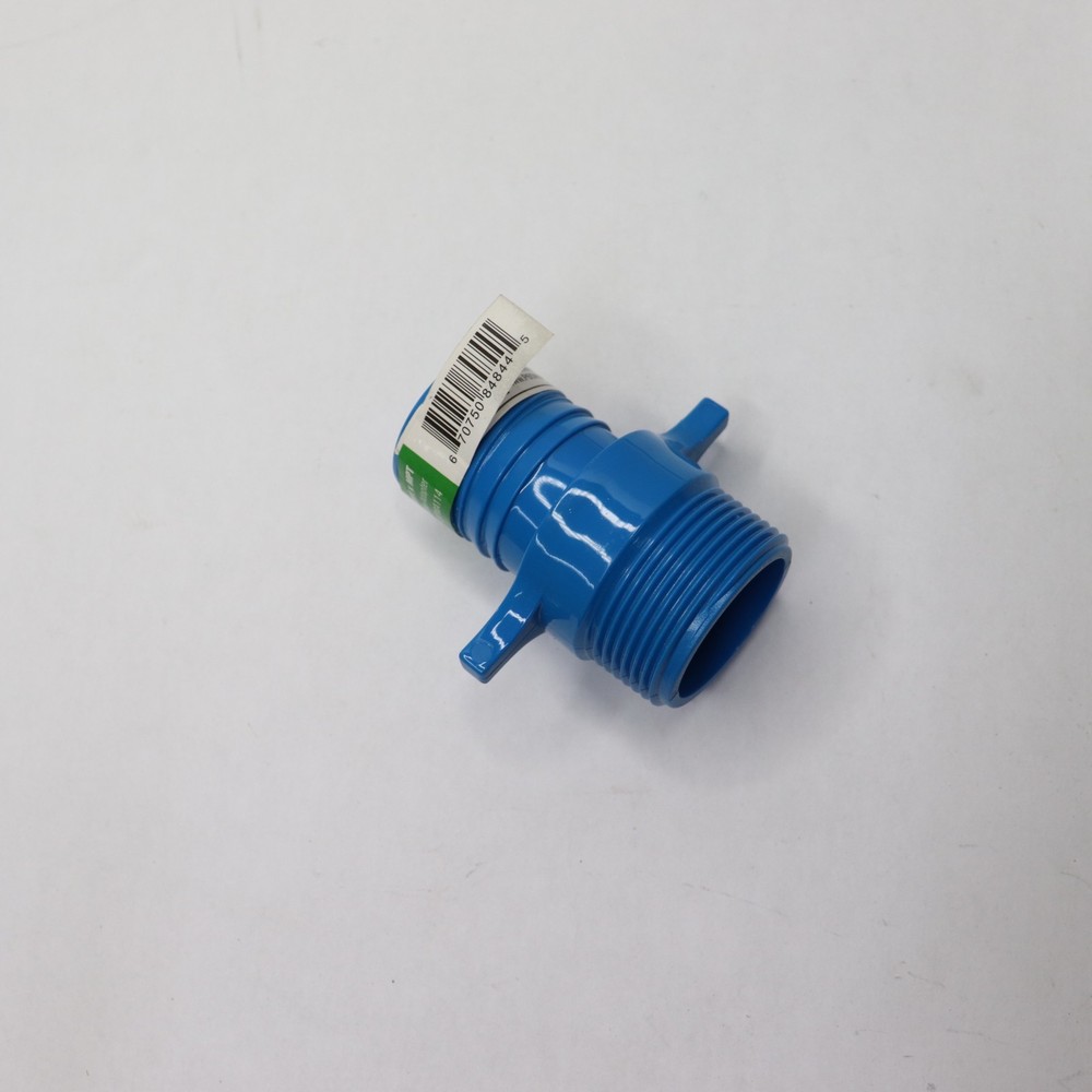 Apollo 1-1/4 in. Barb Insert Blue Twister Polypropylene x MPT Adapter Fitting