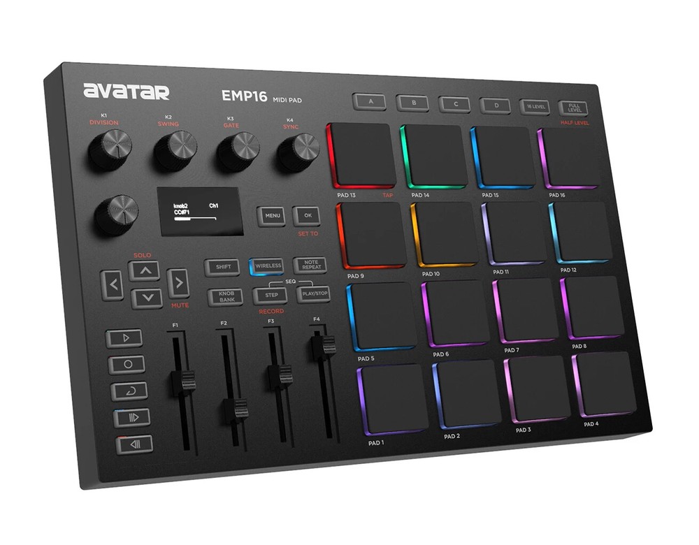 MIDI Pad Controller Beat Maker Machine With Bluetooth 16 RGB Sensitive Beat Pads