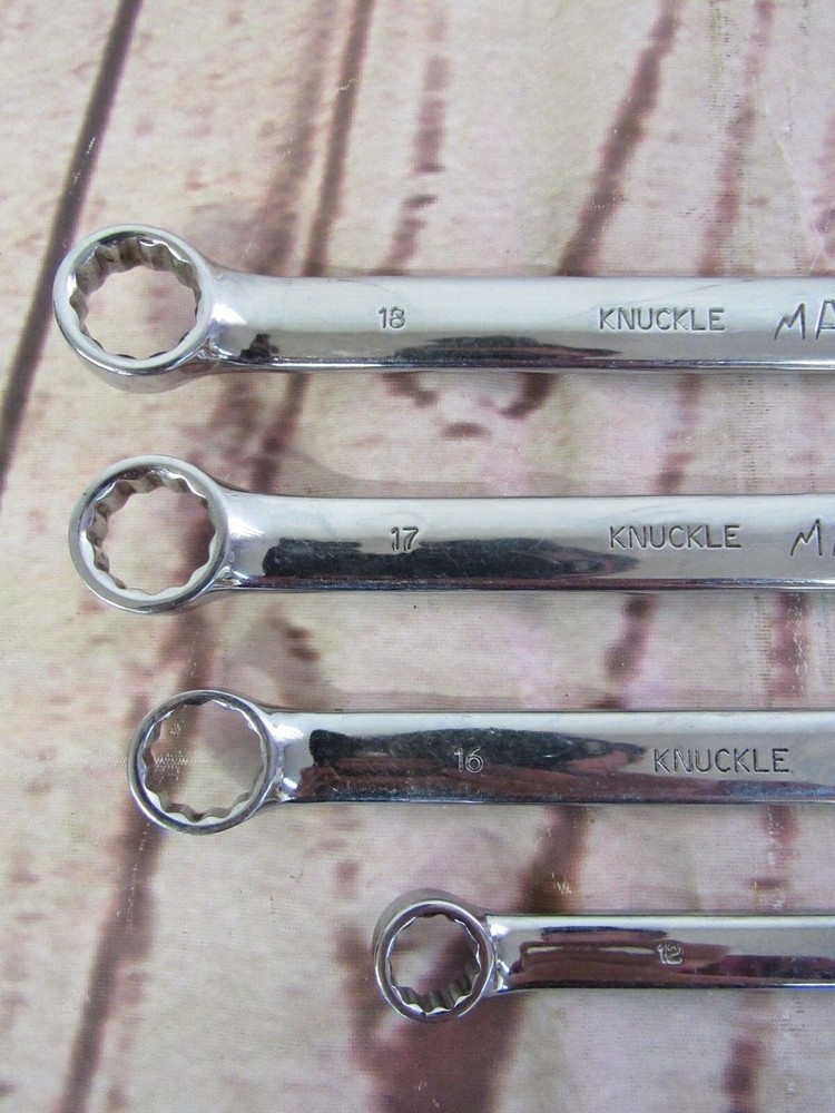 Mac Tools Metric Combination wrench set of 4