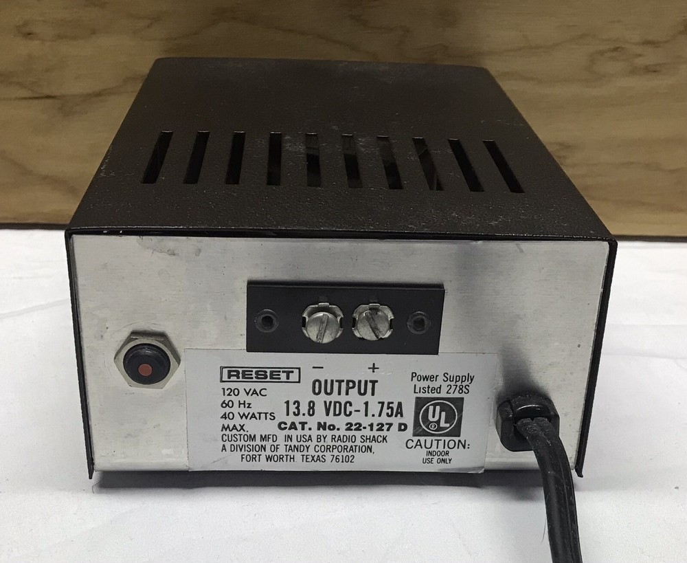 Micronta 12 volt power supply Radio Shack