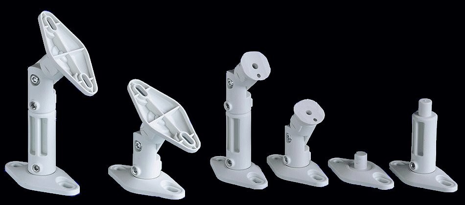 5 White Pack Lot - Universal Wall or Ceiling Speaker Mount Brackets fits Bose