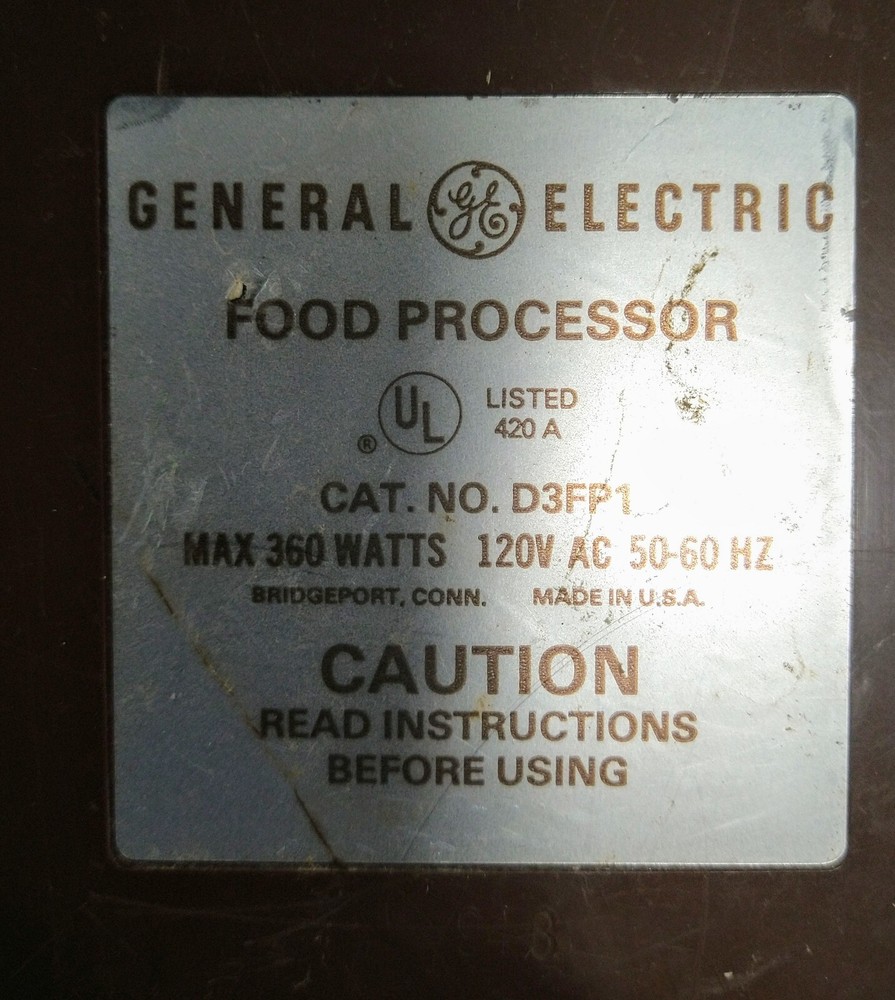 Replacement Pusher for GE Food Processor D3FP1 (Vintage)