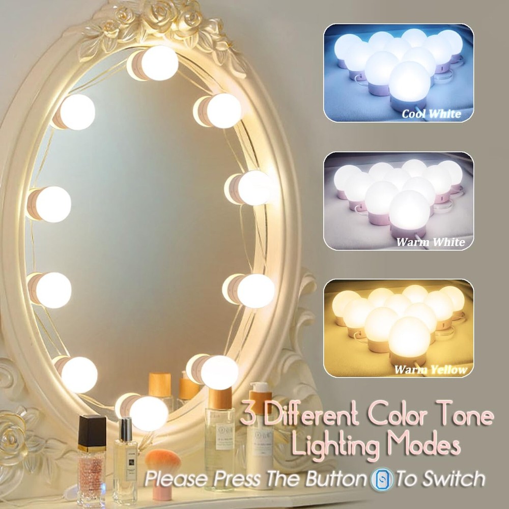 Led Vanity Mirror Lights, Vanity Lights for Makeup Dressing Mirror Lighting,1...