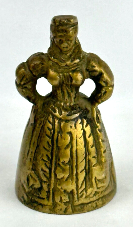 Mini Brass Victorian Lady Bell