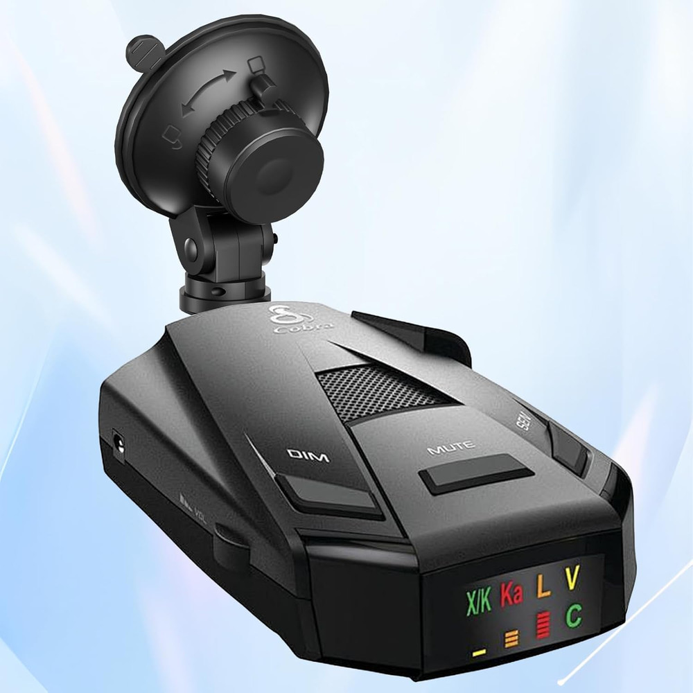 Cobra Radar Mount, Suction Cup Holder for Windshield & Dashboard, Compatible wit