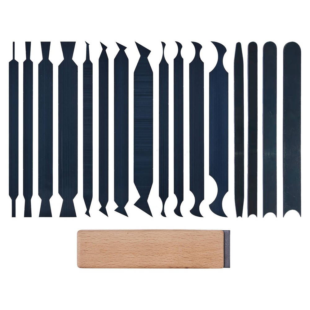 16PCS Cabinet Scraper Card & Burnisher Tool Set