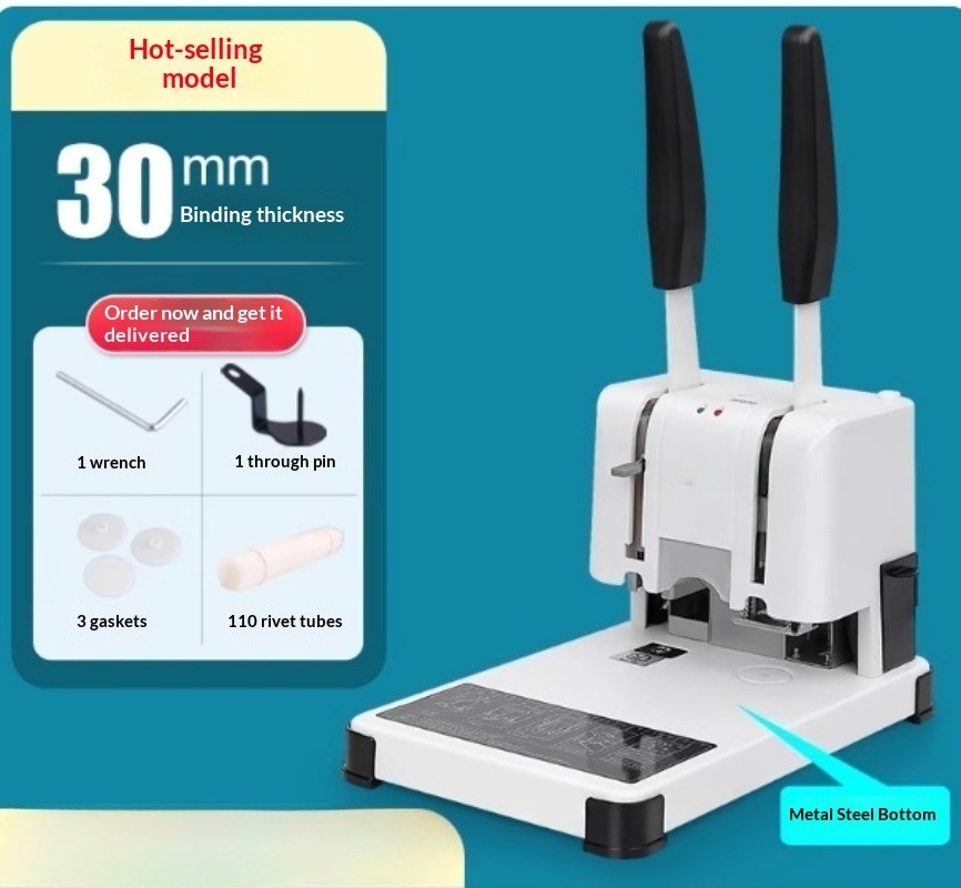 Manual Home Use Fully Automatic Hole Punching Machine Electric Binding Machine