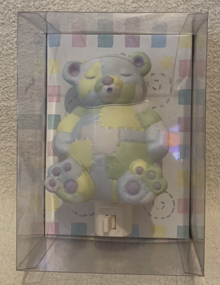 Lady Jayne Ltd TEDDY BEAR Ceramic Plug-In Night Light - NIB