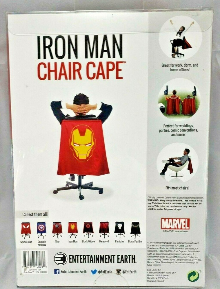 Entertainment Earth ~ Marvel Comics ~ IRON MAN ~ Chair Cape **NEW**