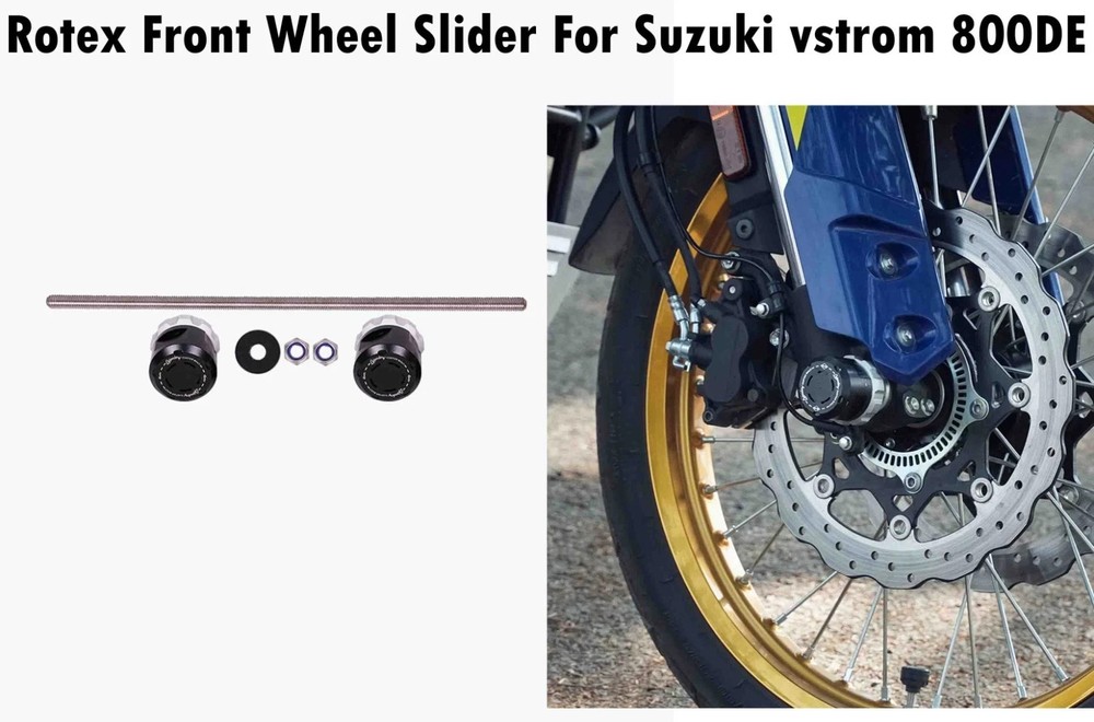 ROTEX FRONT WHEEL SLIDER FIT FOR SUZUKI V STROM 800DE