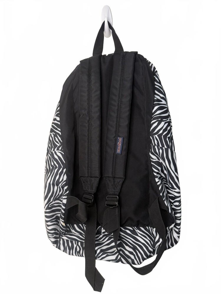 JanSport Zebra Print Backpack Black/White