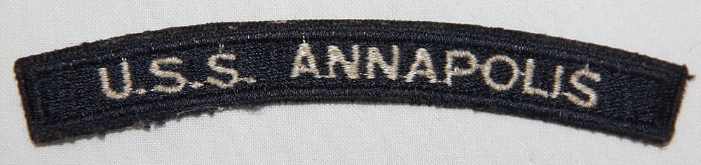 Original Early Cut Edge Us Navy Uss Annapolis