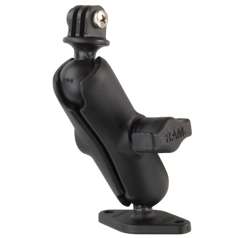 RAM Flat Surface Mount with Custom Adapter for GoPro Hero Camera