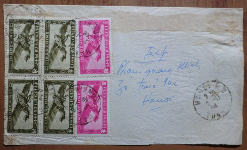 Indocina. 1948 registered letter (A1)